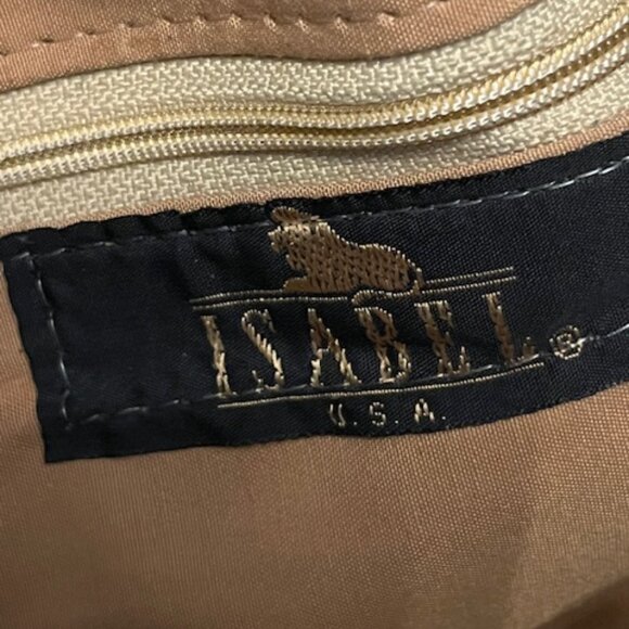 VINTAGE ISABEL | Made In the USA Emerald Green Bag with Gold Studs - Picture 6 of 16